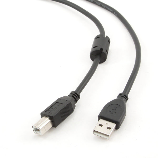 Gembird 3m USB 2.0 A/B M USB-kabel USB A USB B Sort
