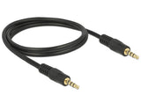 DeLOCK 83435 lydkabel 1 m 3.5mm Sort