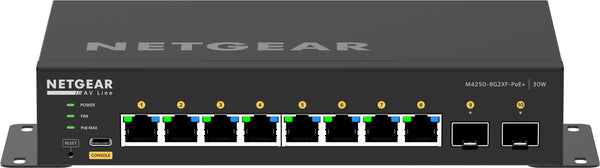 NETGEAR GSM4210PX-100EUS netværksswitch Administreret L2/L3 Gigabit Ethernet (10/100/1000) Strøm over Ethernet (PoE) Sort