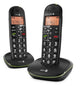 Doro PhoneEasy 100w Duo DECT telefon Sort