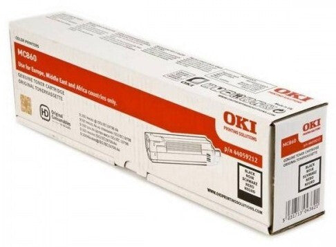 OKI Black Toner f/ MC860 tonerpatron 1 stk Original Sort