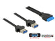 DeLOCK 85244 USB-kabel 0,8 m Sort