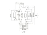 Multibrackets 7437 tv-beslag 81,3 cm (32") Sort
