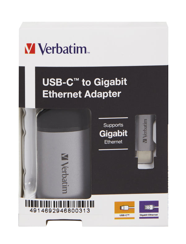 Verbatim 49146 dockingstation USB 3.2 Gen 1 (3.1 Gen 1) Type-C Sort, Sølv
