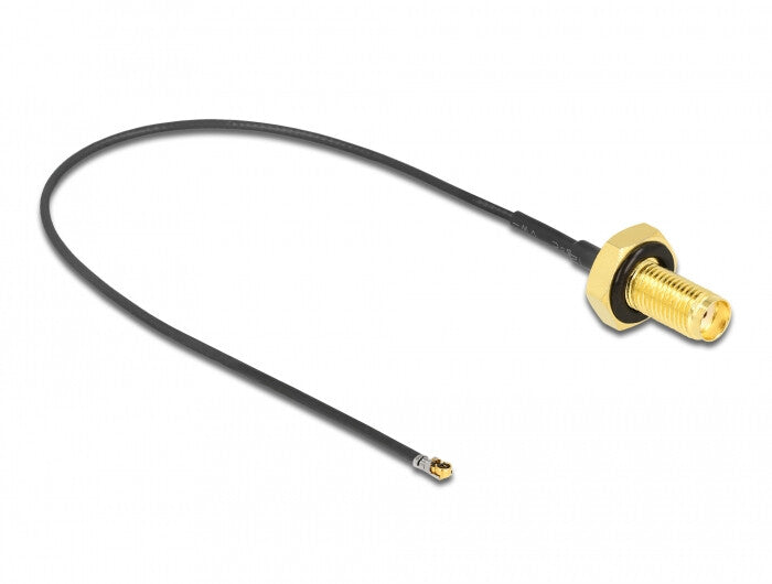 DeLOCK 12663 koaxial kabel 0,2 m SMA MHF 4L LK Sort
