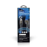 Nedis GCTB39650AL10 Lightning kabel 1 m Sort, Blå