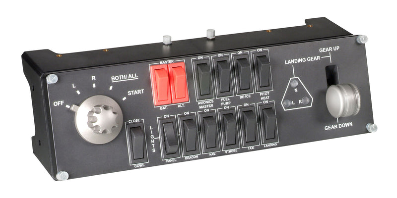 Logitech G G Saitek Pro Flight Switch Panel Sort USB Flysimulator Analog/digital PC