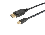 Prokord DP-MDP 0045 DisplayPort kabel 5 m Mini DisplayPort Sort