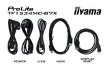 iiyama TF1534MC-B7X computerskærm 38,1 cm (15") 1024 x 768 pixel XGA LED Berøringsskærm Multibruger Sort