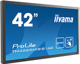 iiyama ProLite TH4265MIS-B1AG computerskærm 106,7 cm (42") 1920 x 1080 pixel Fuld HD LED Berøringsskærm Sort