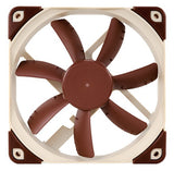 Noctua NF-S12A PWM Computerkølesystem Computerkabinet Ventilator 12 cm Beige, Brun