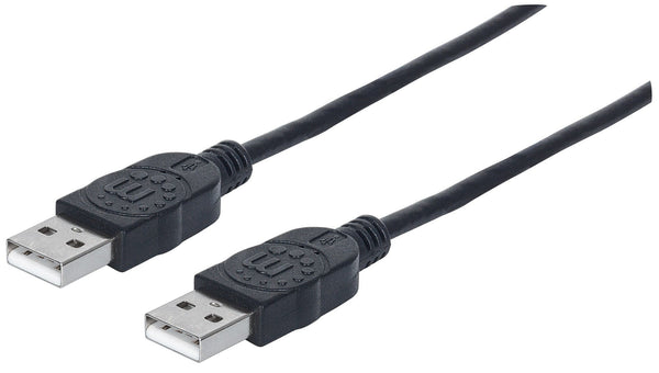 Manhattan 353892 USB-kabel USB 2.0 1 m USB A 0,48 Gbit/sek. Sort