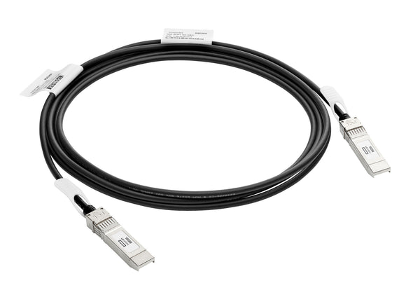 HPE Aruba Networking 10G SFP+ to SFP+ 3m Direct Attach Copper Cable InfiniBand og fiberoptisk kabel SFP+ DAC Sort