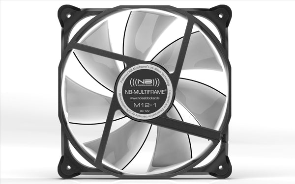 Blacknoise M12-P Computerkabinet Ventilator 12 cm Sort, Grå
