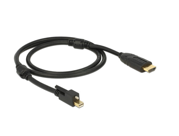 DeLOCK 83730 videokabel adapter 2 m Mini DisplayPort HDMI Sort