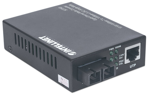 Intellinet 507349 netværksomformer til medie 1000 Mbit/s 1310 nm Enkeltilstand Sort