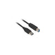 Sharkoon 2m, USB3.0-A/USB3.0-B USB-kabel USB 3.2 Gen 1 (3.1 Gen 1) USB A USB B 5 Gbit/sek. Sort