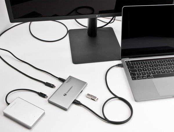 DeLOCK 64157 interface hub Thunderbolt 4 40000 Mbit/s Grå