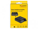 DeLOCK 64056 hovedtelefon forstærker Sort