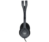 Logitech 981-000593 hovedtelefoner/headset Ledningsført Kontor/Callcenter Sort