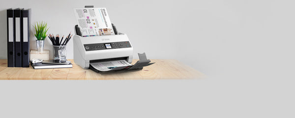 Epson DS-730N Skanner med papir-tilførsel 600 x 600 dpi A4 Sort, Grå