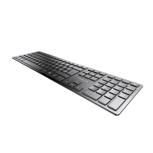 CHERRY KW 9100 SLIM tastatur Universel RF trådløs + Bluetooth QWERTZ Tysk Sort