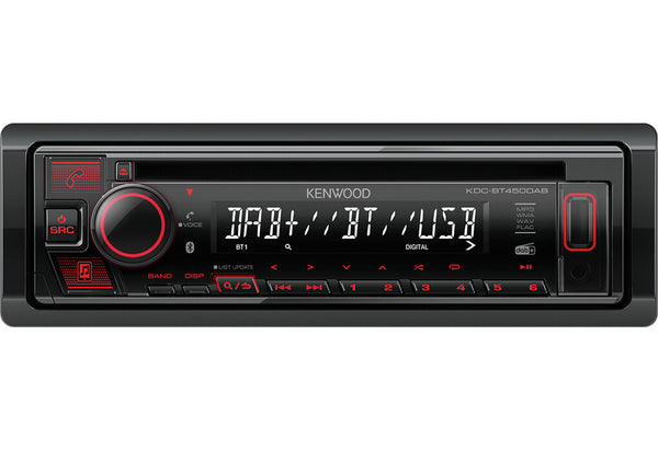 Kenwood KDC-BT450DAB bil media receiver Sort 50 W Bluetooth