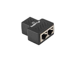 Lanberg ADS-RJ45-2RJ45-OS kabelsplitter eller -samler Kabelfordeler Sort