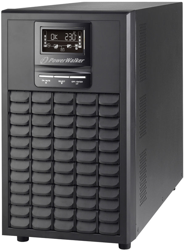 PowerWalker VFI 2000 CG PF1 UPS-enhed Dobbeltkonvertering (online) 2 kVA 2000 W 8 AC stikkontakt(er)