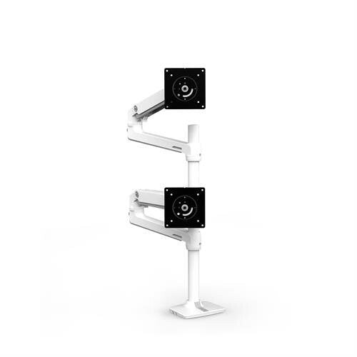 Ergotron LX Series LX Dual Stacking Arm 101,6 cm (40") Skrivebord Hvid
