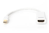 Digitus DB-340404-001-W videokabel adapter 0,15 m Mini DisplayPort HDMI Type A (Standard) Hvid