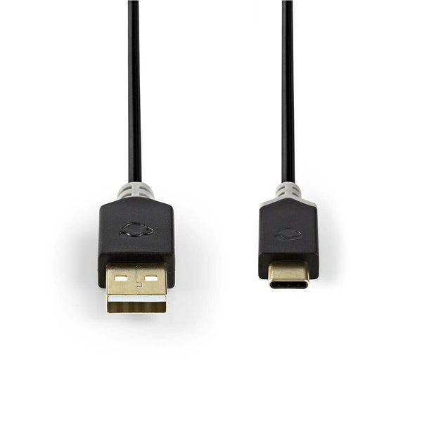 Nedis CCBW60600AT10 USB-kabel USB 2.0 1 m USB C USB A 0,48 Gbit/sek. Anthracit