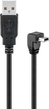 Goobay 4040849939716 USB-kabel USB 2.0 1,8 m USB A Mini-USB B 0,48 Gbit/sek. Sort