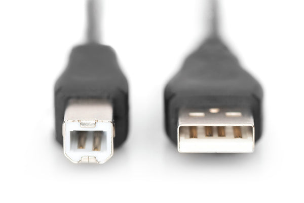 Digitus DB-300102-018-S USB-kabel USB 2.0 1,8 m USB A USB B 0,48 Gbit/sek. Sort