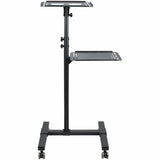 StarTech.com ADJPROJCART multimedie vogn & stand Sort Projektør Multimedia stand
