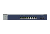 NETGEAR 8-Port Multi-Gigabit/10G Ethernet Smart Switch with 2 SFP+ Ports (MS510TXM) Administreret L2+ 10G Ethernet (100/1000/10000) Grå