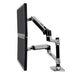 Ergotron LX Series Dual Stacking Arm 61 cm (24") Skrivebord Sølv