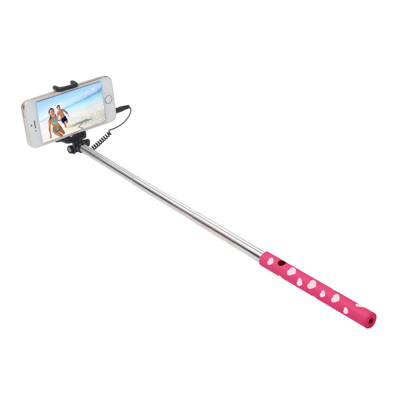 Ultron 173951 selfiestang Smartphone Lyserød, Sølv, Hvid