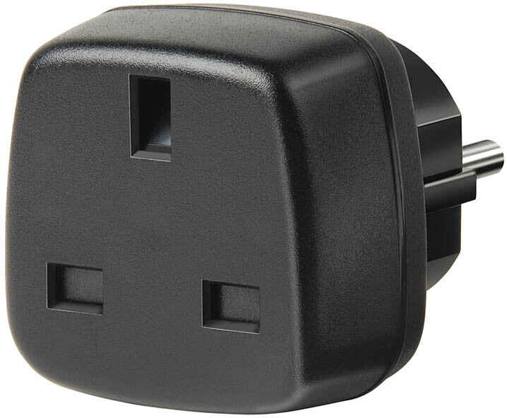 Brennenstuhl Travel Adapter GB/earthed strømadapter og vekselret Sort