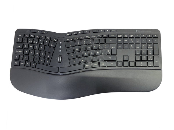 Conceptronic ORAZIO02ES tastatur Mus inkluderet Kontor RF trådløst QWERTY Spansk Sort