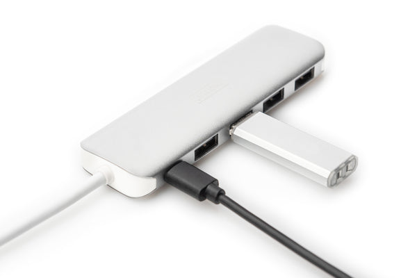Digitus DA-70242-1 interface hub USB 3.2 Gen 1 (3.1 Gen 1) Type-C 5000 Mbit/s Sølv