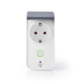 Nedis WIFIPO120FWT smart stik 3680 W Grå, Hvid