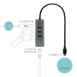i-tec Metal C31METALG3HUB drive bay panel Grå