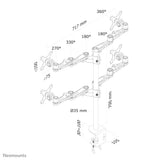 Neomounts FPMA-D935D4 skærmbeslag og -stativer 68,6 cm (27") Skrivebord Sølv