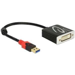 DeLOCK 62737 videokabel adapter 0,2 m DVI-I Sort