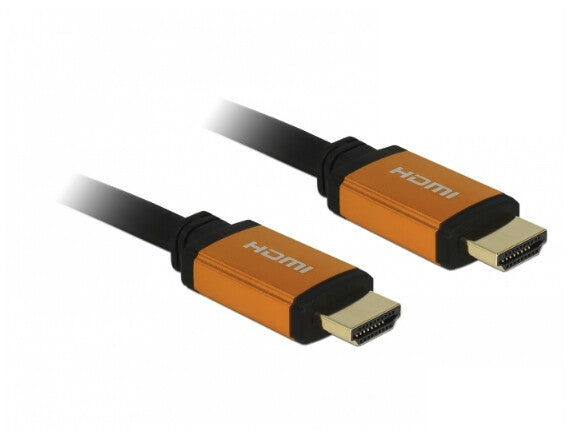 DeLOCK 85729 HDMI-kabel 2 m HDMI Type A (Standard) Sort, Guld
