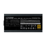 Cooler Master MWE Gold 1250 - V2 Full Modular enhed til strømforsyning 1250 W 24-pin ATX ATX Sort
