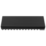 Jonsbo M.2-3 GREY Computerkølesystem Solid-state drev Køleplade/køler Sort, Grå 1 stk