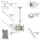 Multibrackets 2500 skærmbeslag til skiltning 139,7 cm (55") Hvid