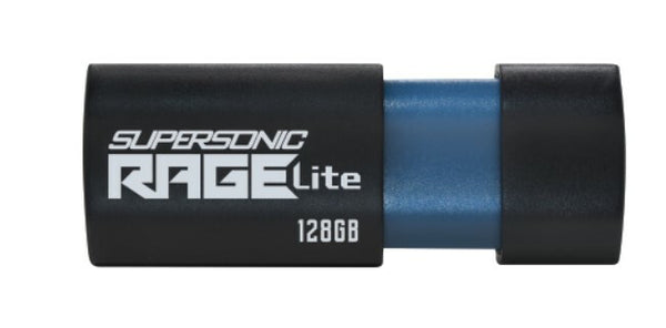 Patriot Memory Supersonic Rage Lite USB-nøgle 128 GB USB Type-A 3.2 Gen 1 (3.1 Gen 1) Sort, Blå